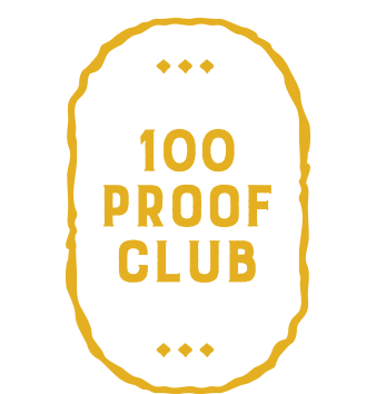 100 Proof Club pin for the membership year