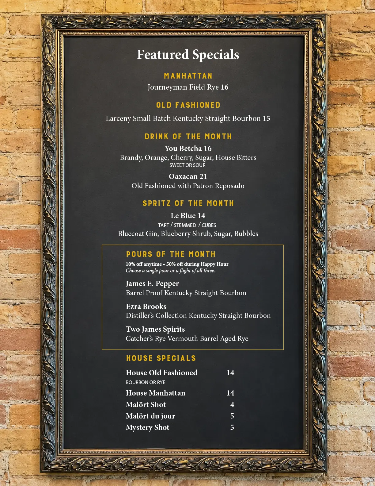 TDS Featured Specials September 2026