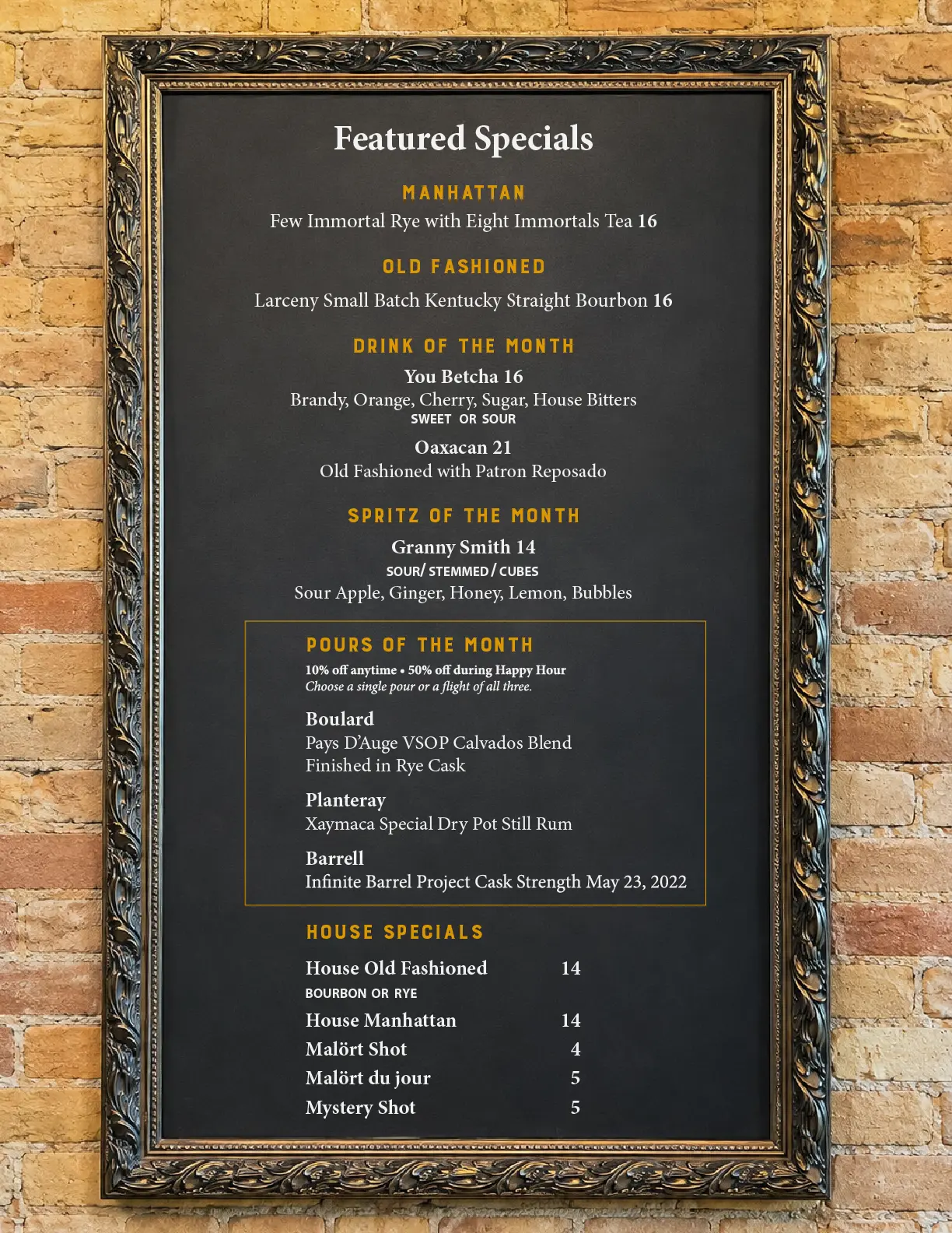 TDS Featured Specials October 2026