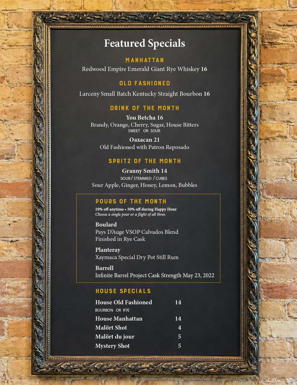 TDS Featured Specials October 2026